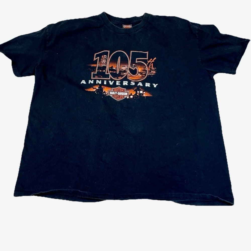 Harley-Davidson Motorcycle Shirt 3XL Oconomowoc WI 105th Anniversary Tee